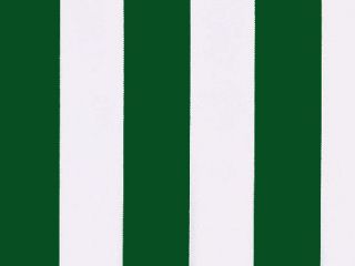 Toile de Rechange en Polyester Rayures Vertes et Blanches - 6m x 3m